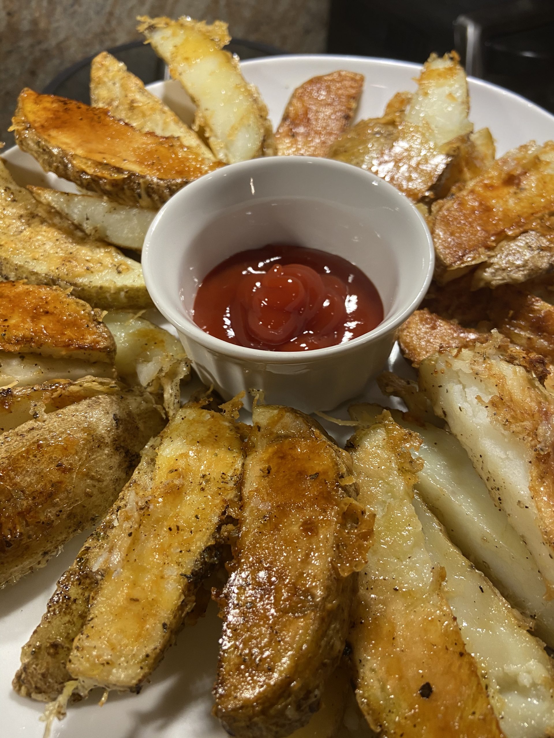 Crispy Parmesan Potato Wedges