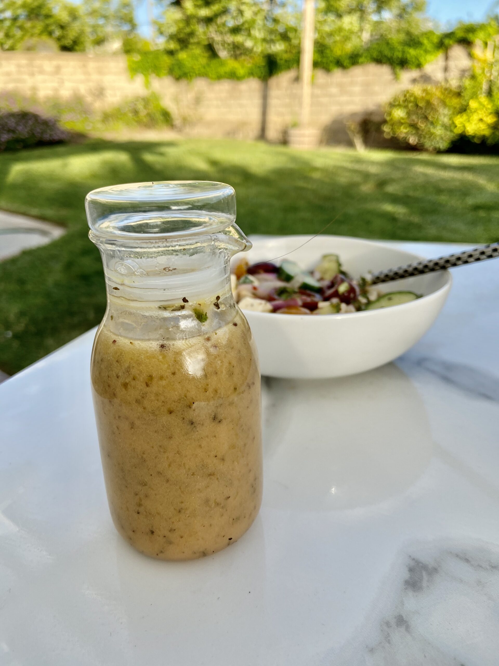 My Favorite Go-To Salad Dressing & Chopped Greek Salad