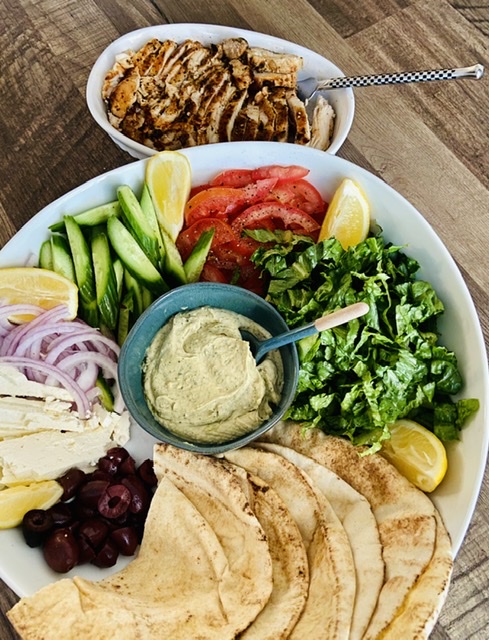 Greek Pita Pockets With The Best Grilled Lemon Chicken