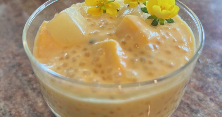 Mango Passion Fruit Sago Pudding